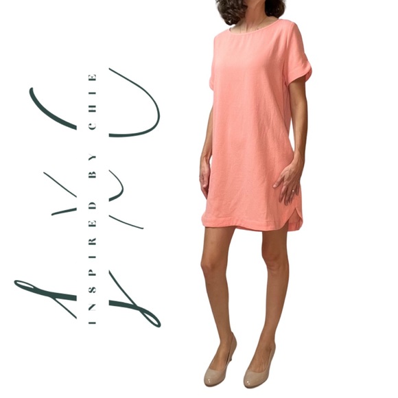 mittoshop Peach Shift Dress - Picture 1 of 11